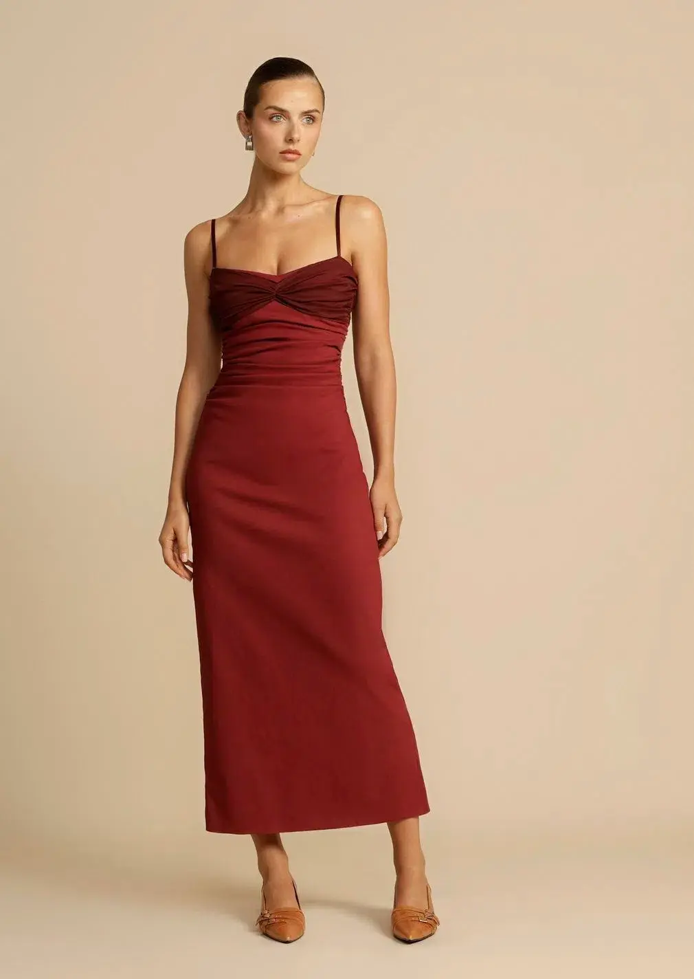 Kinsley Dress Wine - Image 3