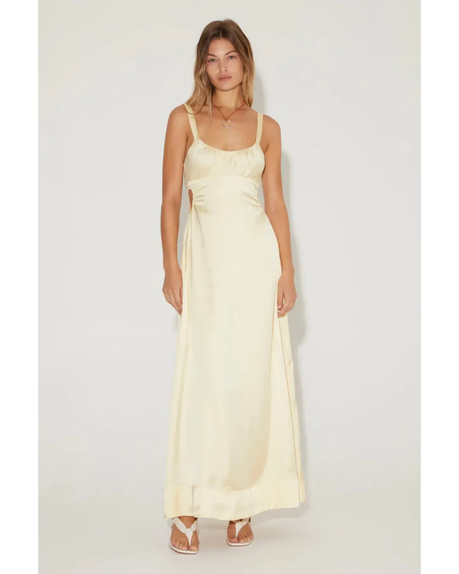 Hansen and Gretel Carlos Dress Maxi in Lemon Size XS / AU 6 - Image 1