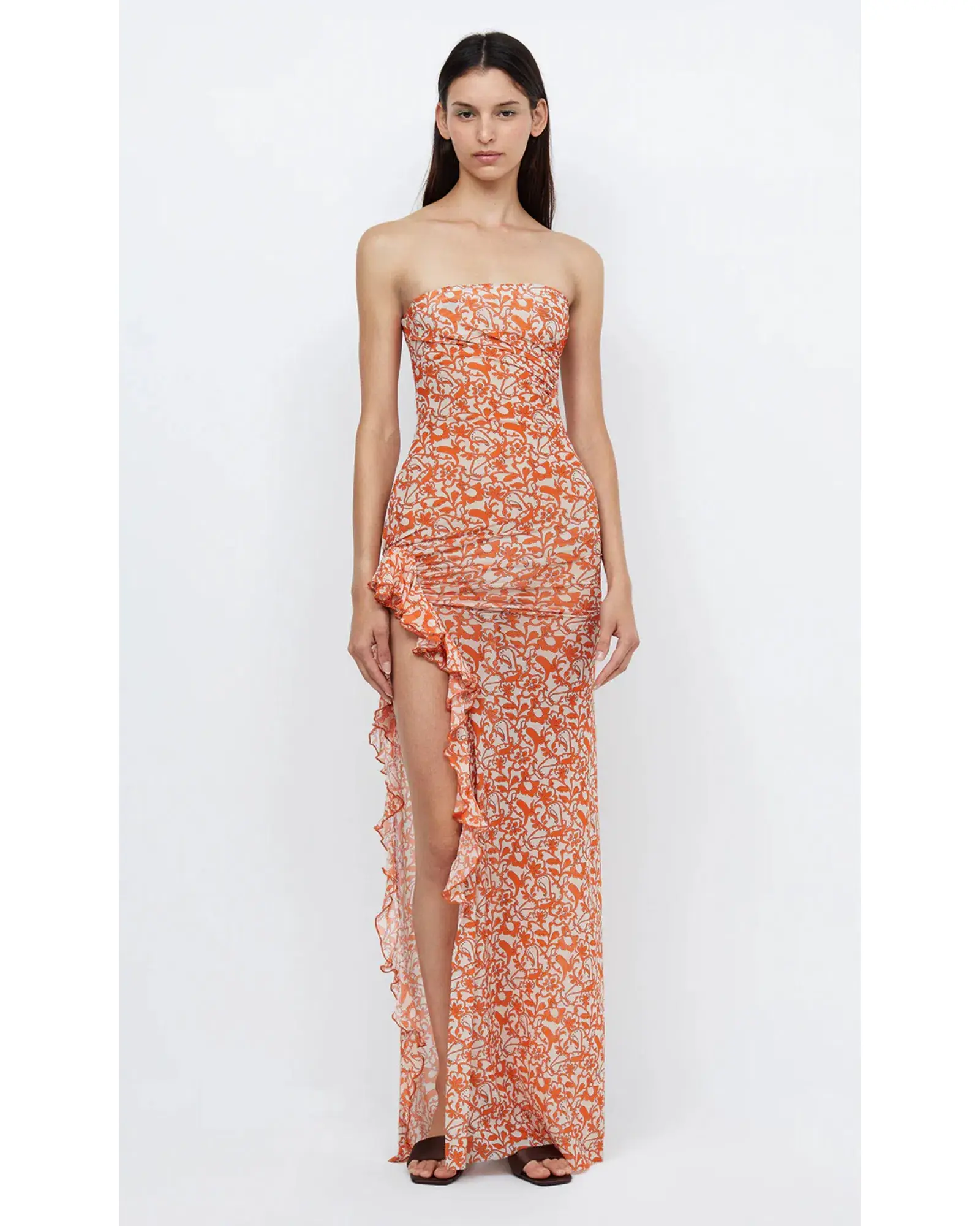 Bec & Bridge Firefly Strapless Maxi Dress Fiesta Floral Size AU 6 - Image 1