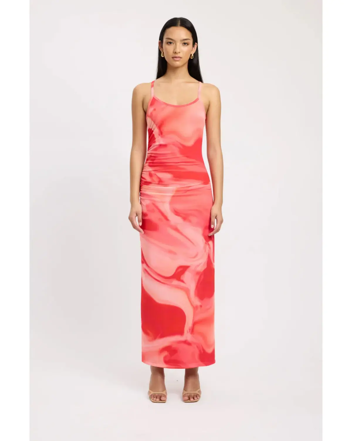 Kookai Haven Maxi Dress Strawberry Size AU 6 - Image 1