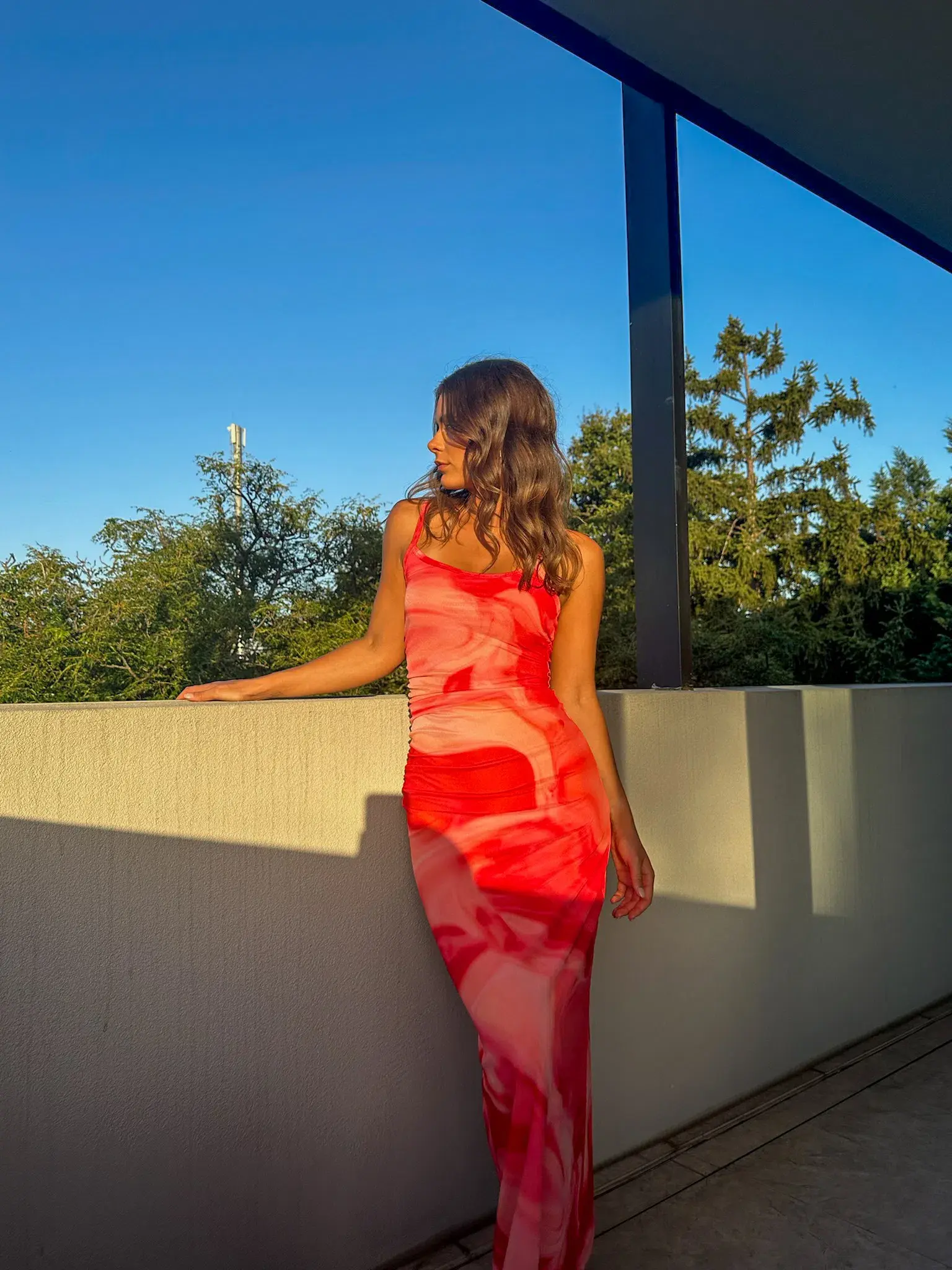 Kookai Haven Maxi Dress Strawberry Size AU 6 - Image 3