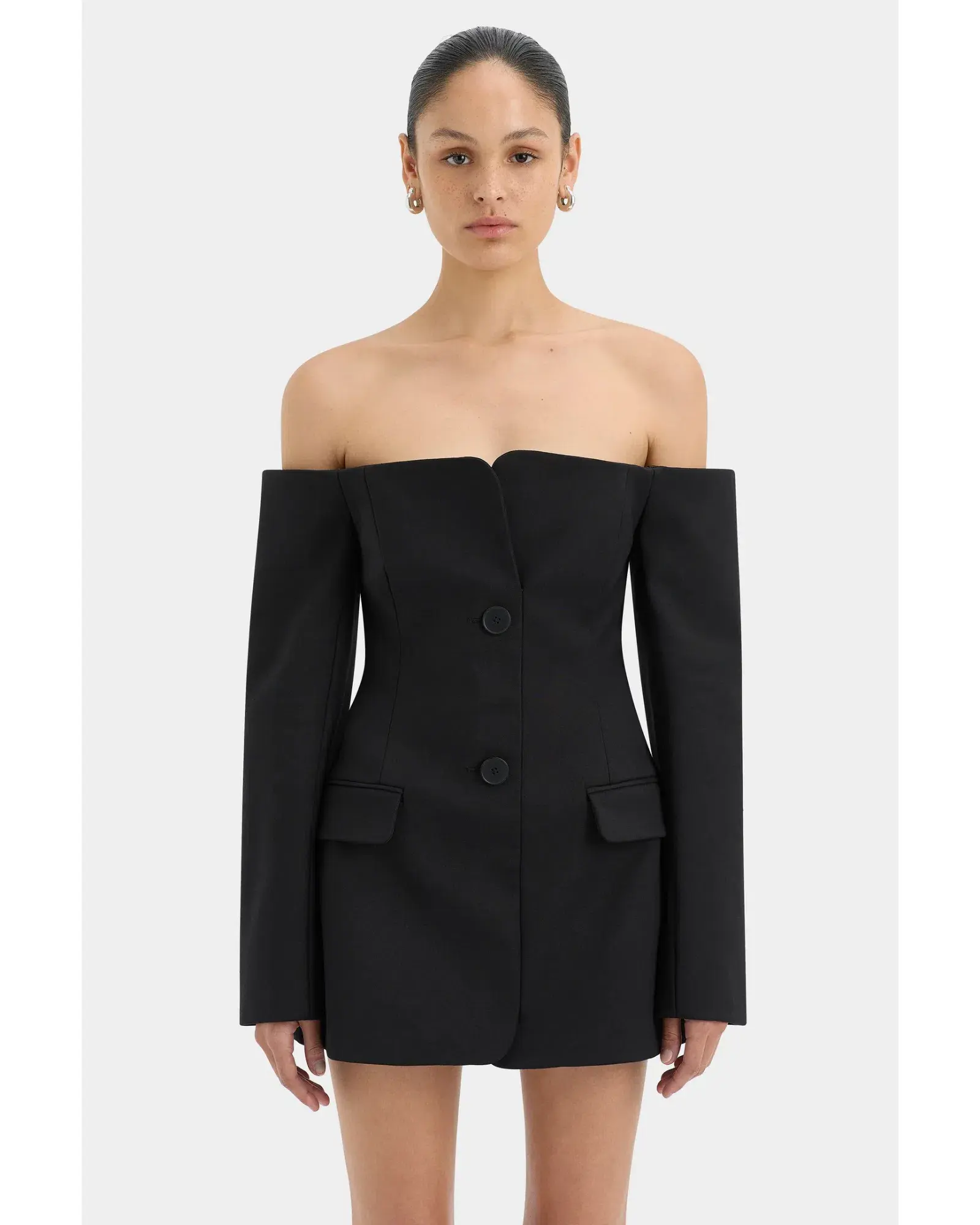 Sir The Label Sandrine Mini Dress Black Size AU 4-6 - Image 2