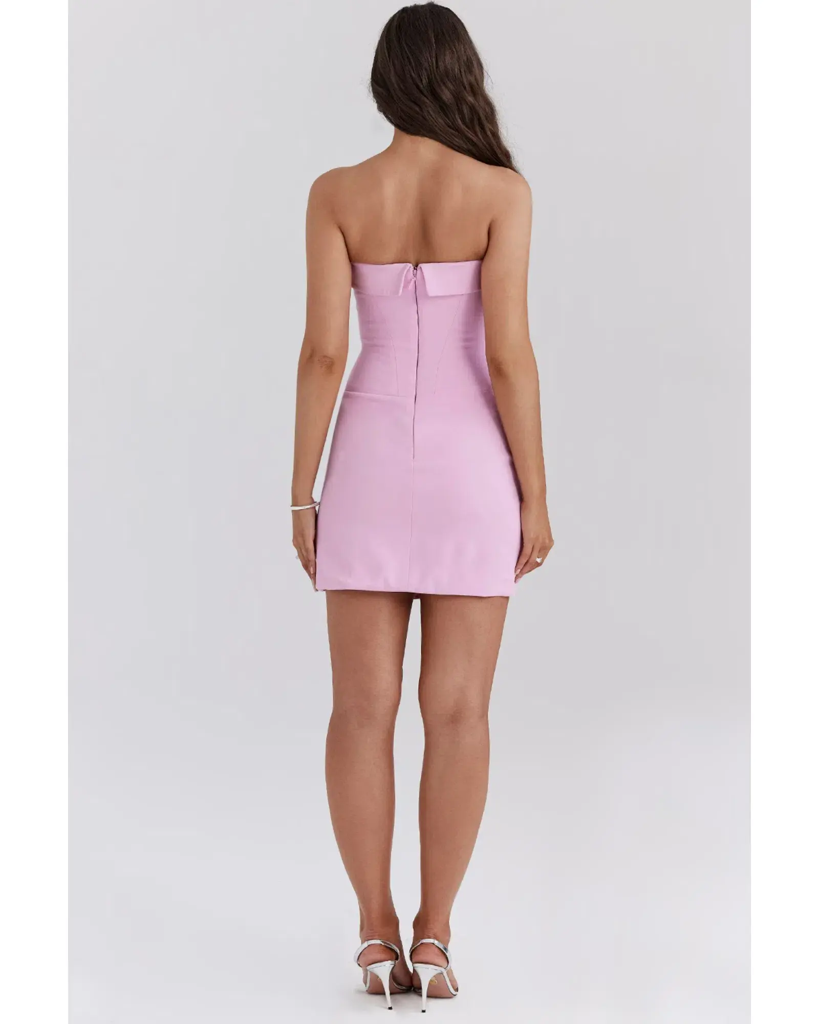 House of CB Naia Strapless Mini Dress Cotton Candy Size AU 8 - Image 5