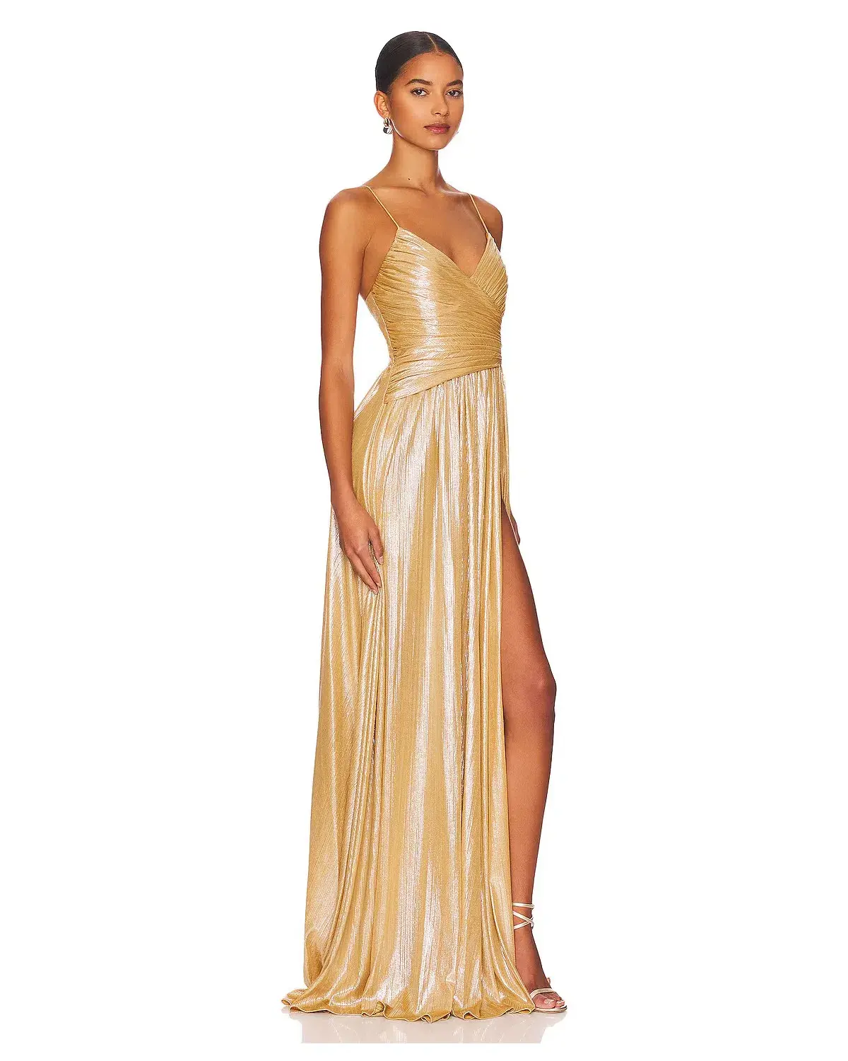 Retrofete Doss Dress Gold Size AU 6 - Image 2