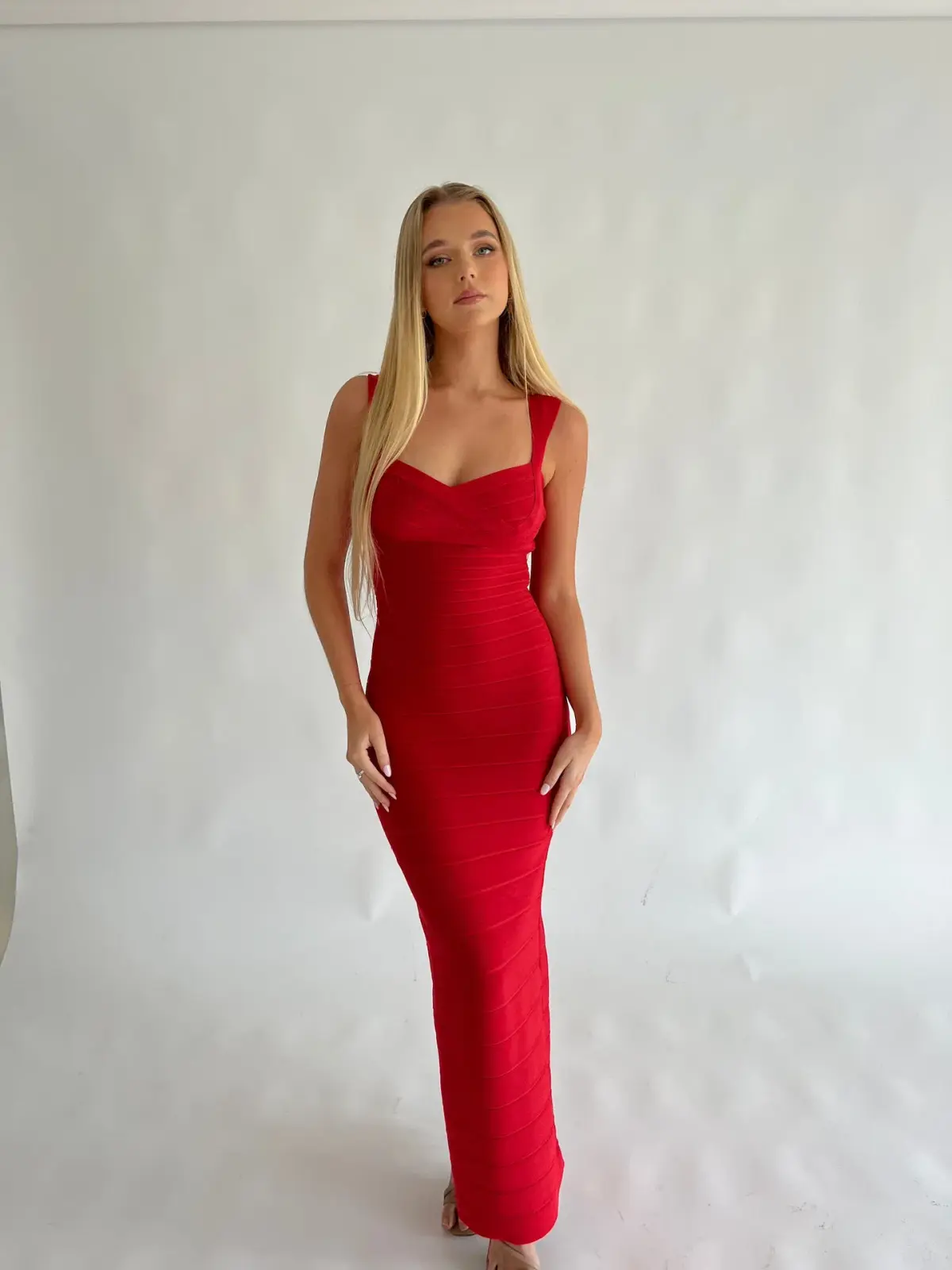 Herve Leger Bandage Gown Papaya Size XS / AU 6 - Image 3