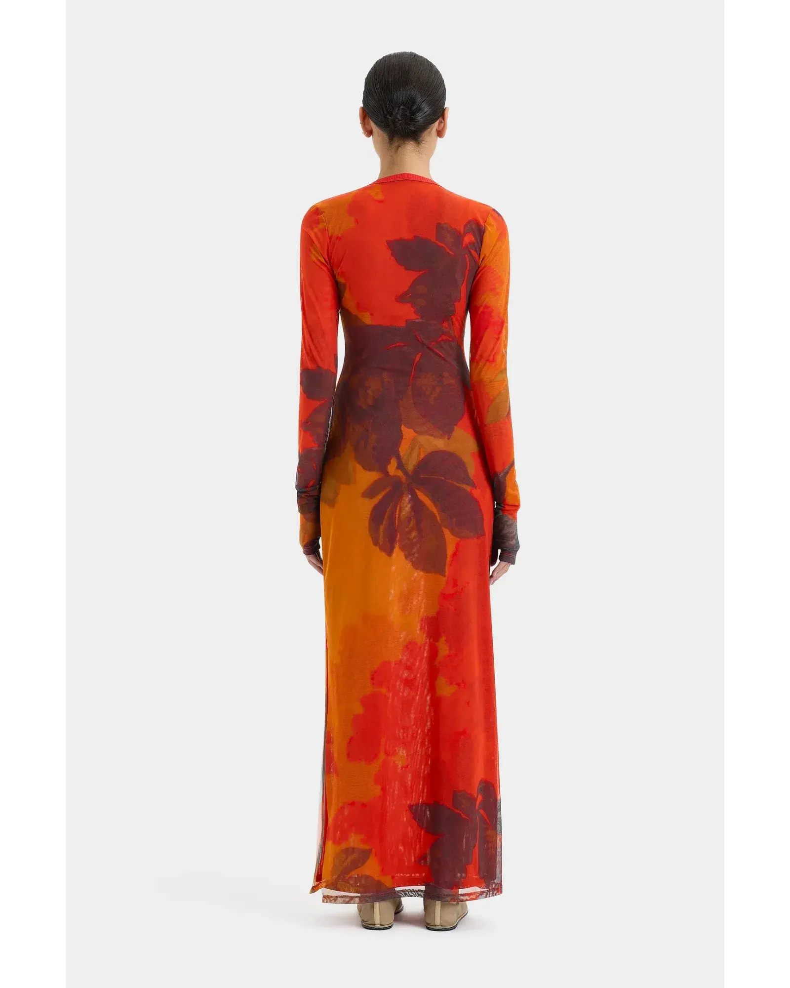 Sir The Label Libertine Cut Out Midi Dress Wren Print Size 1 / AU 8 - Image 3