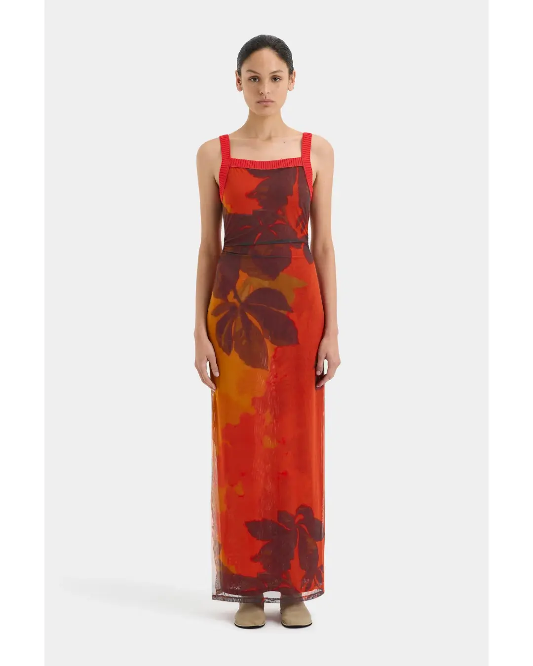 Sir The Label Libertine Tank Midi Dress Wren Print Size 0 / AU 6  for rent on The Volte - main image