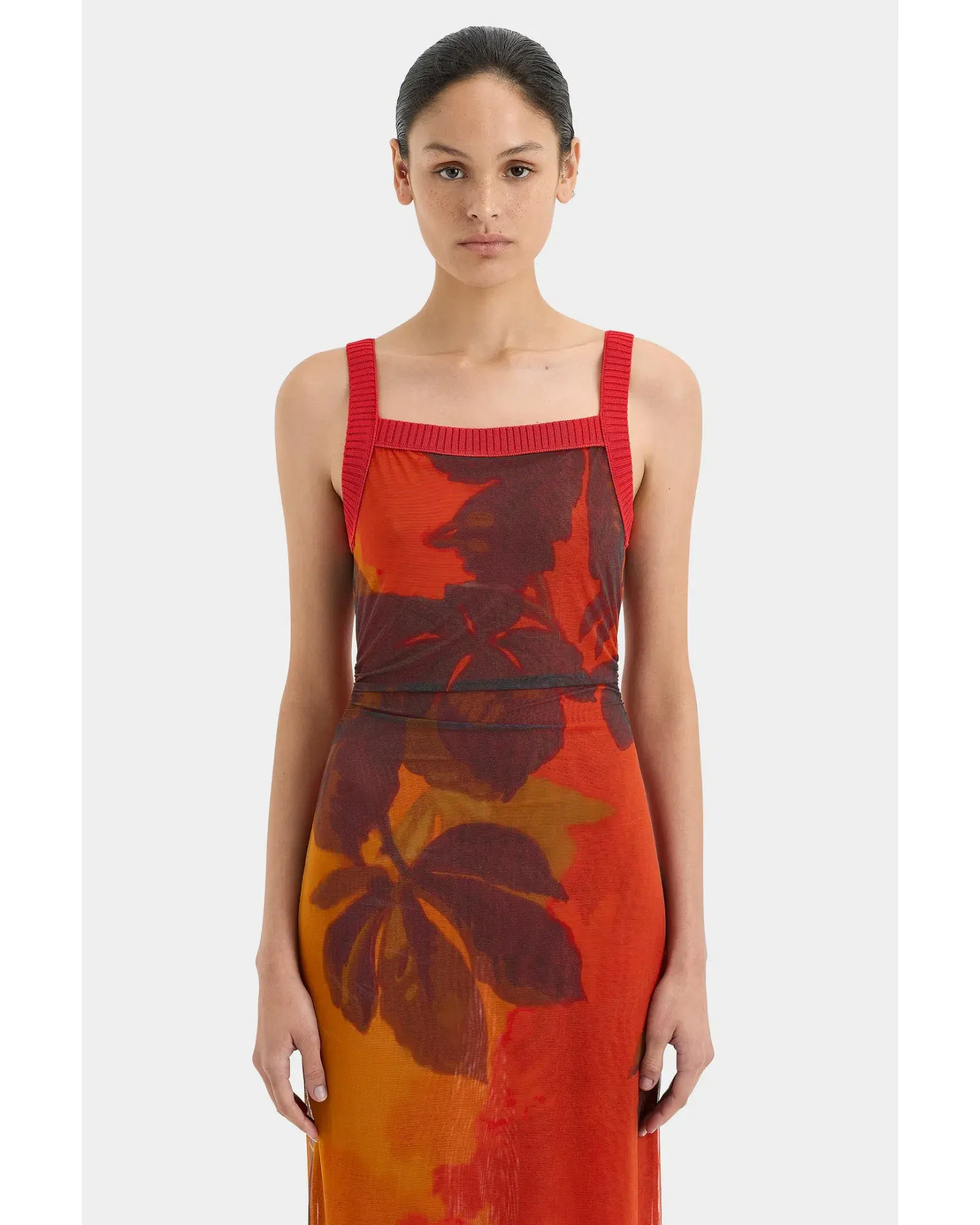 Sir The Label Libertine Tank Midi Dress Wren Print Size 1 / AU 8 - Image 3