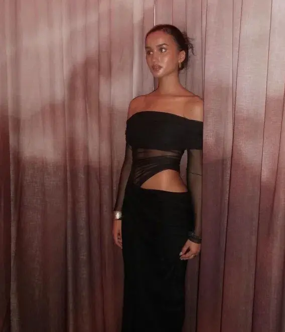 Benni Yasmin Off Shoulder Maxi Dress  - Image 3