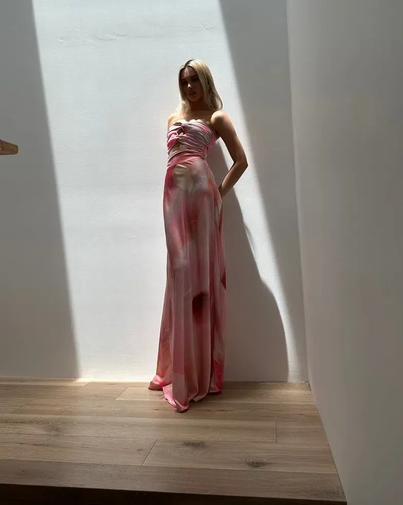 HNTR Inka Gown Lillie Floral Size S/ AU 8 for rent on The Volte - main image