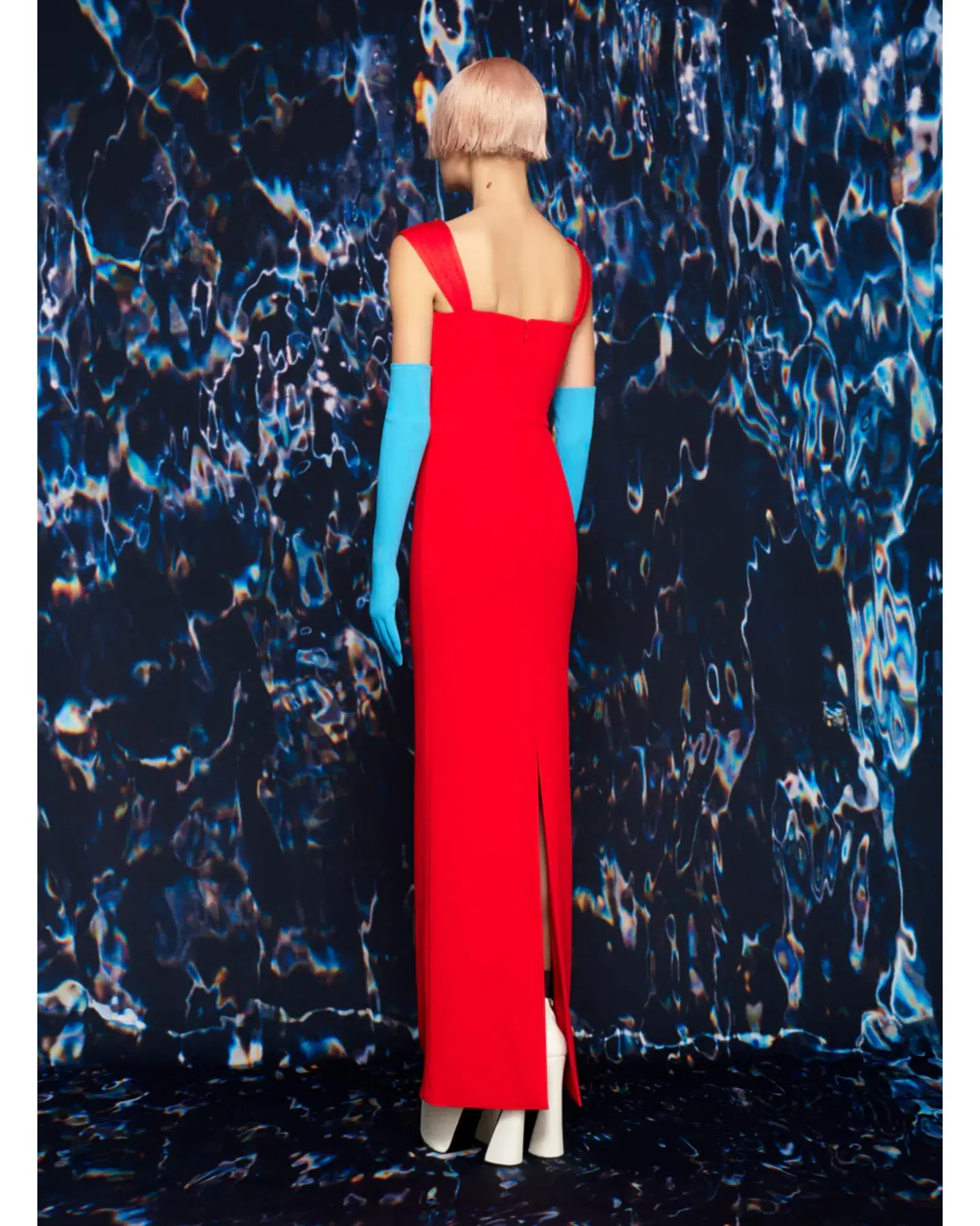 Solace London Calluna Maxi Dress in Red Size AU 4 - Image 2