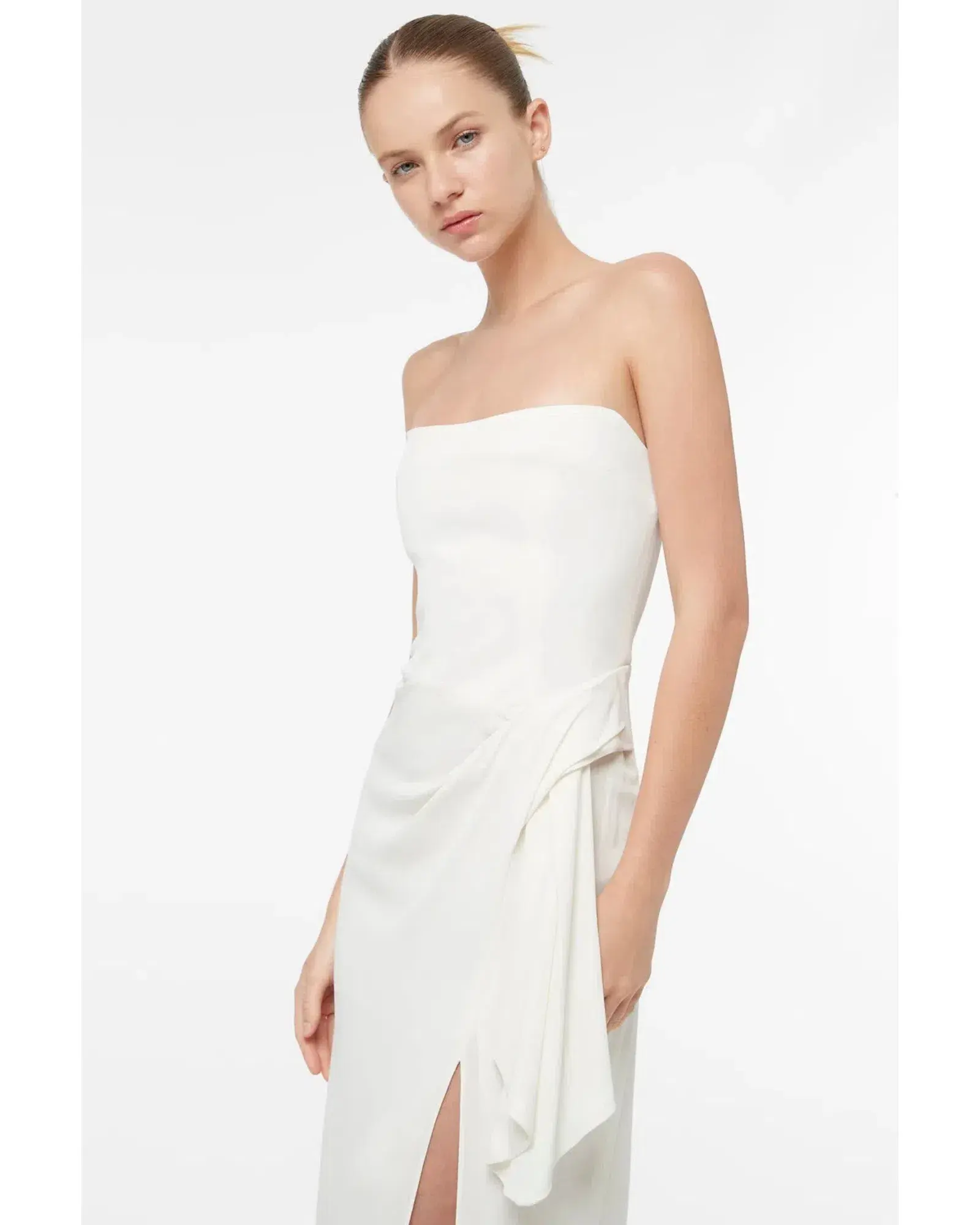 Manning Cartell Asymmetrical Games Gown White Size AU 8 - Image 2
