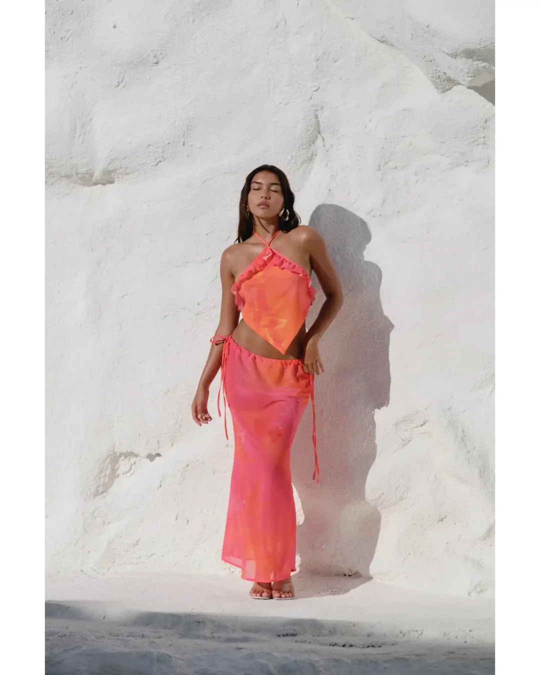 HNTR The Label Rio Set Orange Size XS / AU 6 for rent on The Volte - main image