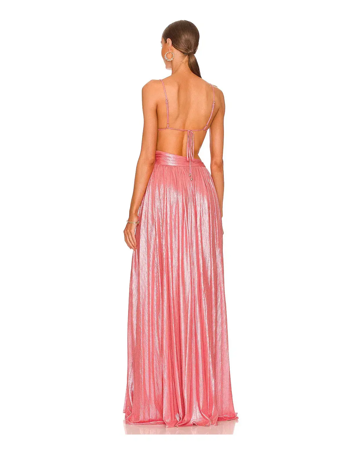 Retrofete Aglaia Dress Calypso Coral Pink Size S/ Au 6-8 - Image 3