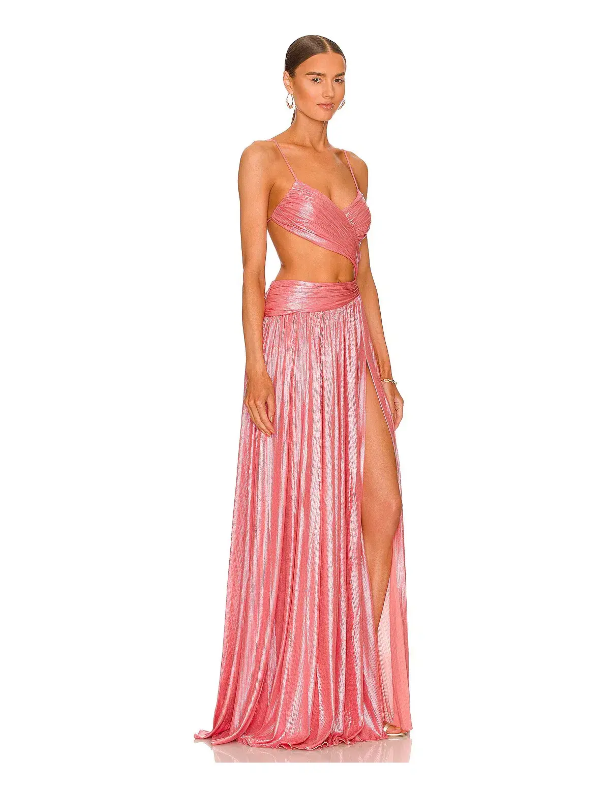 Retrofete Aglaia Dress Calypso Coral Pink Size S/ Au 6-8 - Image 2