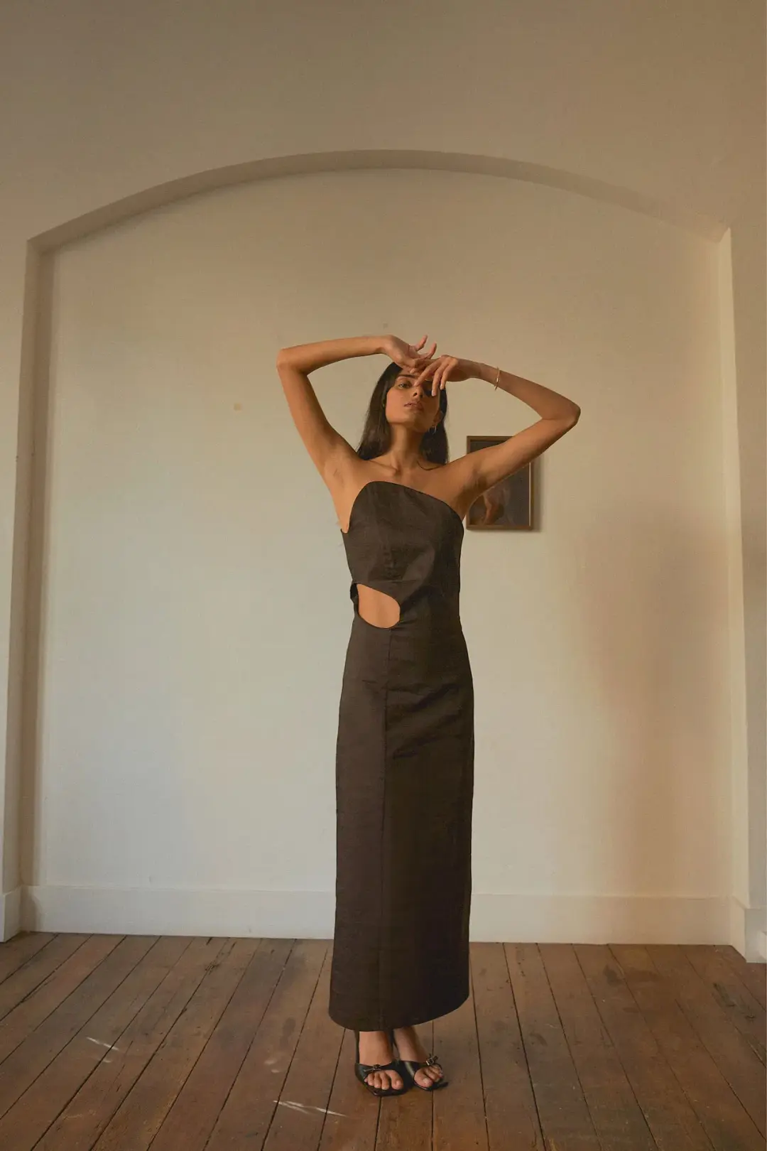 Elaine Hersby Pippa Midi Dress Black Size M / AU 10 for rent on The Volte - main image