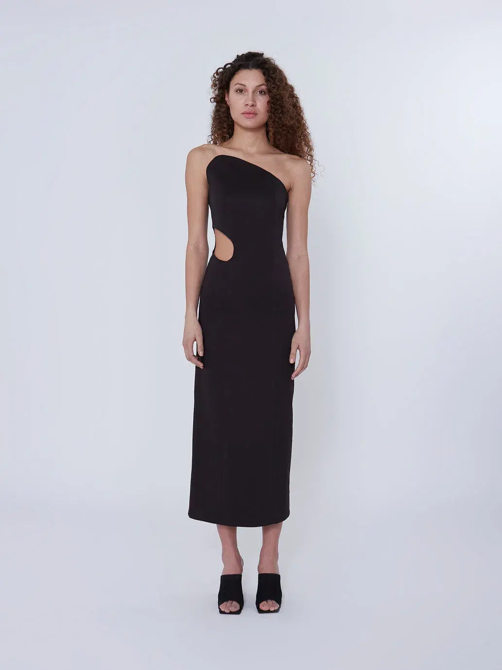 Elaine Hersby Pippa Midi Dress Black Size L / AU 12 - Image 1