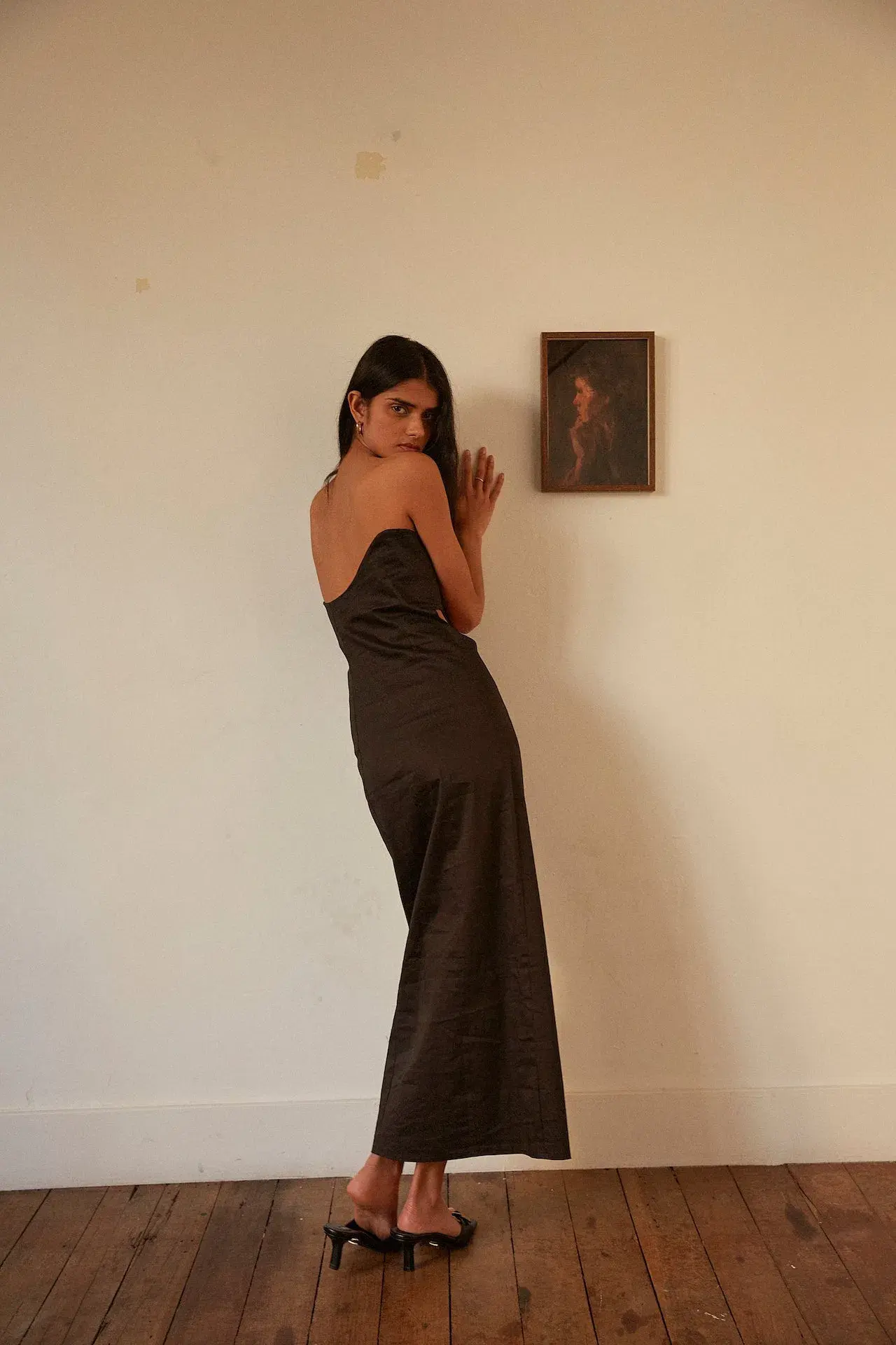 Elaine Hersby Pippa Midi Dress Black Size L / AU 12 - Image 4