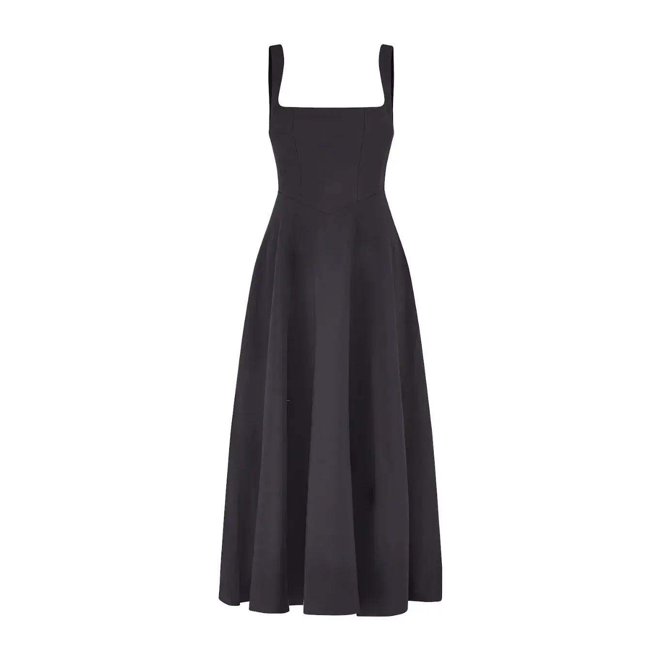 Odd Muse The Ultimate Muse High Waist Square Neck Midi Dress Black Size L / AU 12 - Image 8