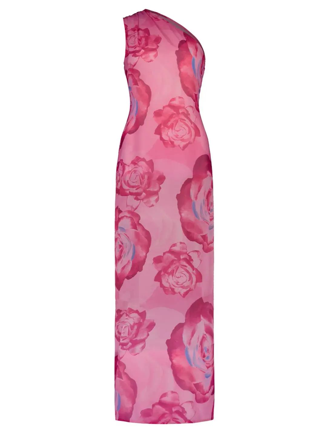 With Harper Lu One Shoulder Sheer Maxi Dress Floral Size XS/ AU 6 for rent on The Volte - main image