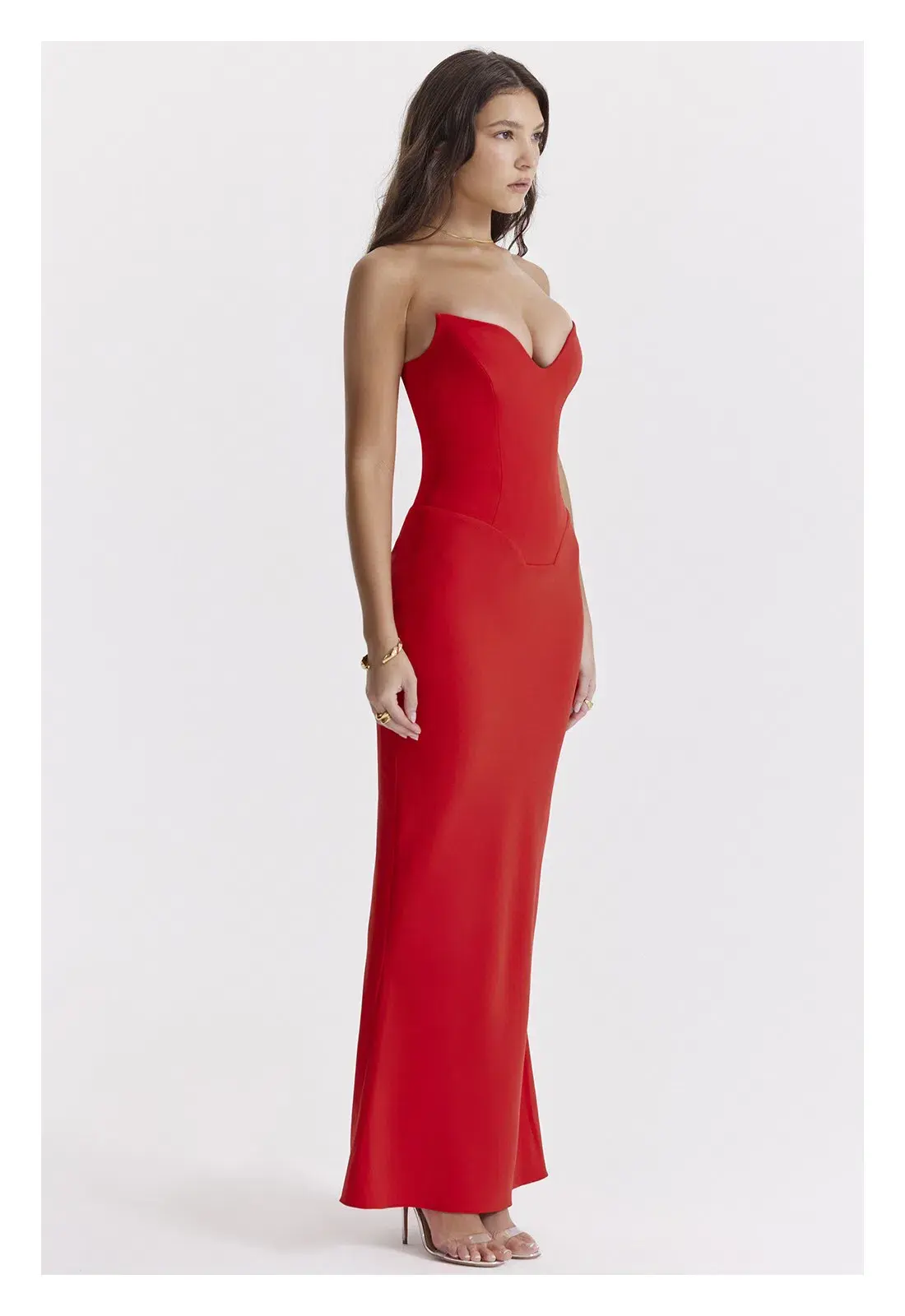House of CB Tamara Cherry Dress Red Size S / AU 8 - Image 2