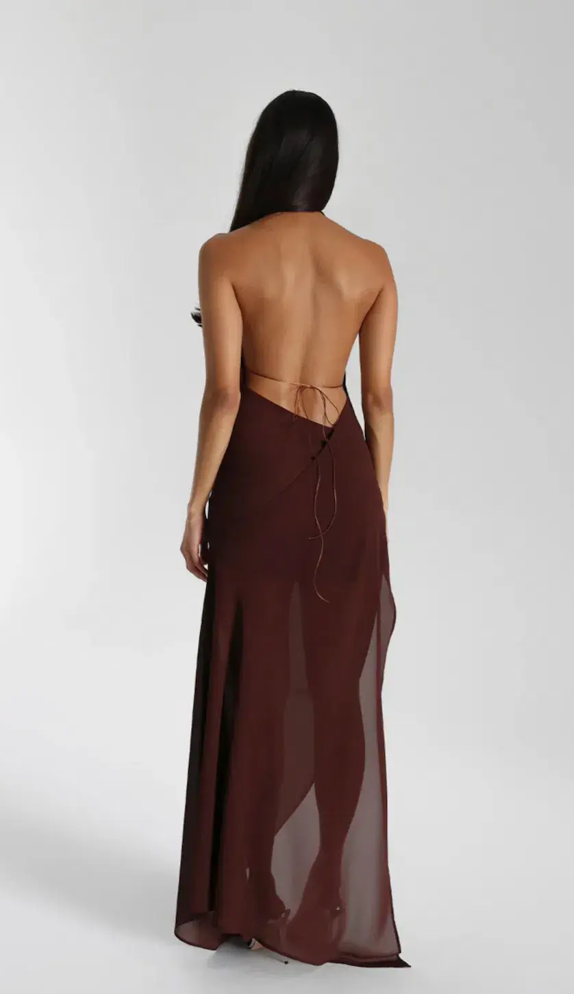 Natalie Rolt Anastasia Dress Espresso Size 1 / AU 8 - Image 6