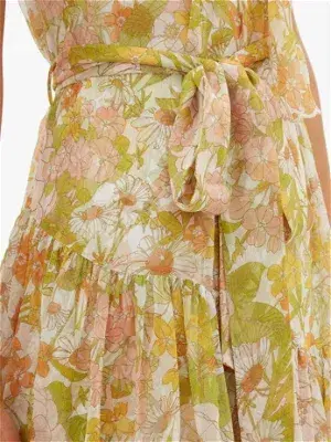 Zimmermann Super Eight Floral-print Silk-chiffon Dress - Pink Multi - Image 5