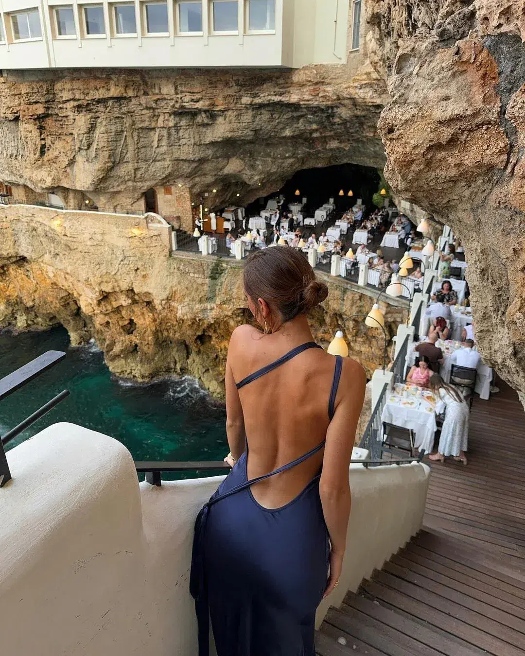 Acrina Ori Monique Dress // Navy // Size 8  for rent on The Volte - main image