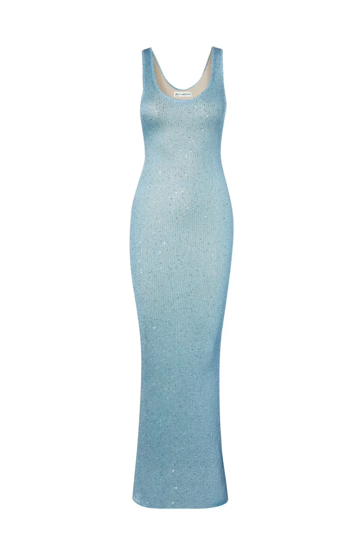 Asta Resort Ana Dress  Baia Blue Sequin Size 10 - Image 6
