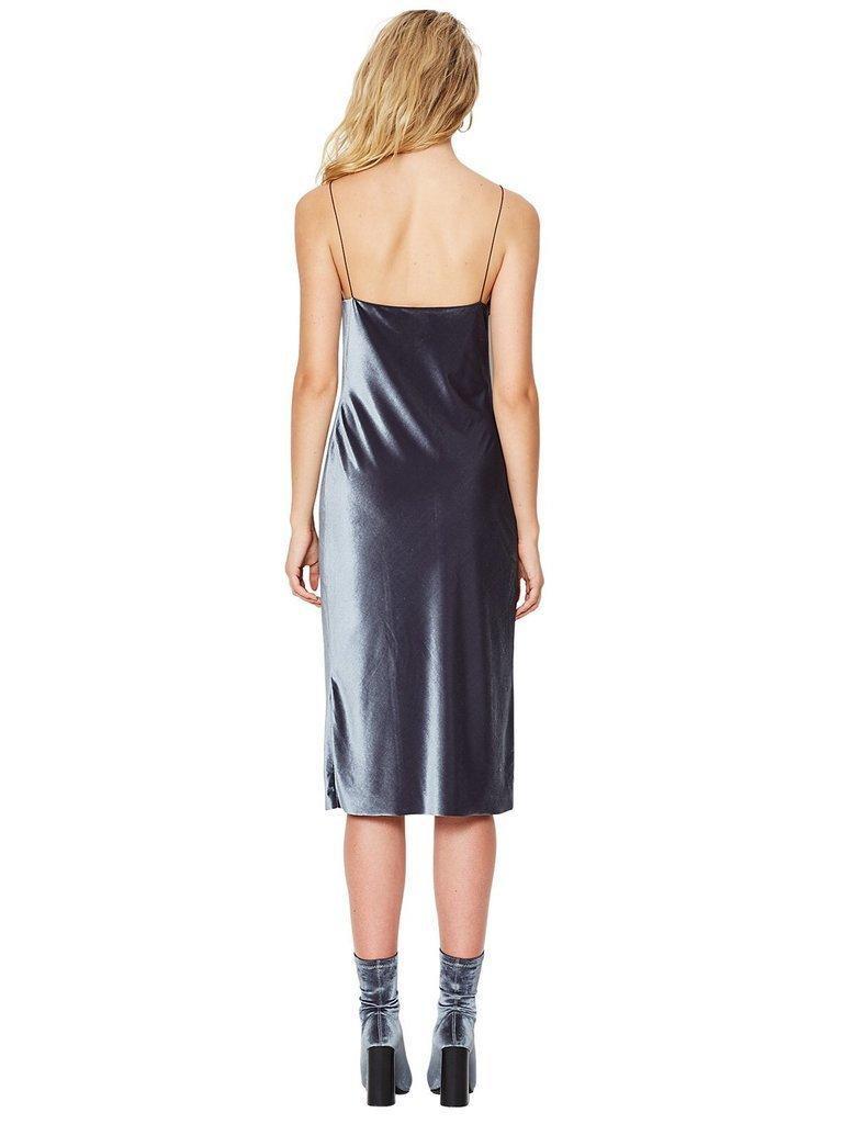 Bec & Bridge Shadow Velvet Dress Blue Size AU 8 - Image 2