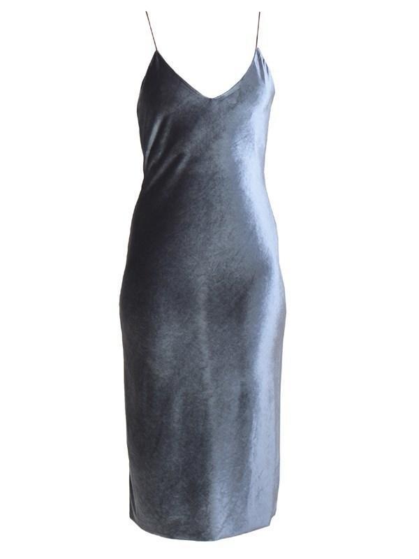 Bec & Bridge Shadow Velvet Dress Blue Size AU 8 - Image 4