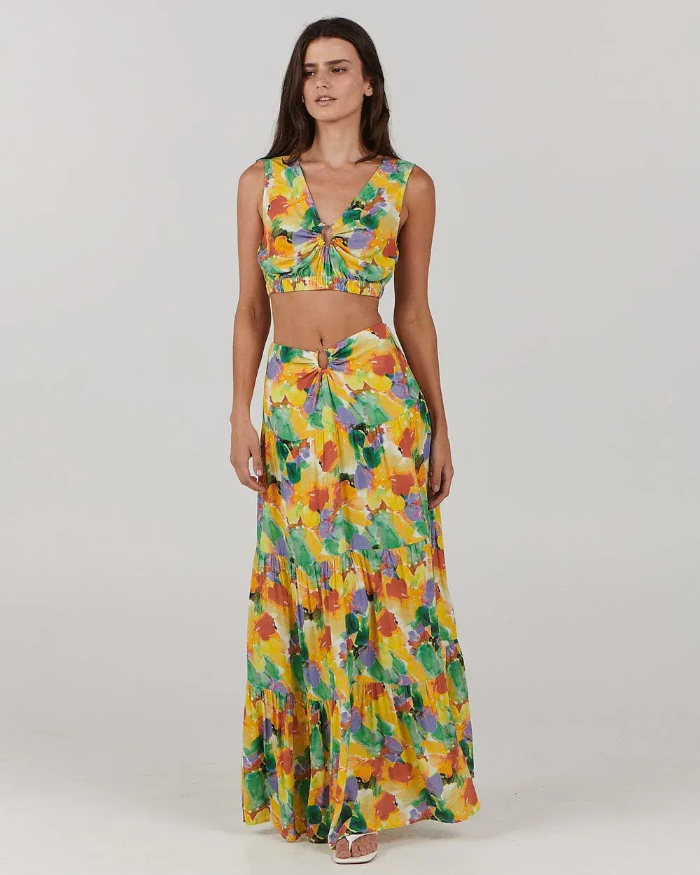 Charlie Holiday Cheyenne Top Size 8 and Skirt Size 6 Multi Set  - Image 1
