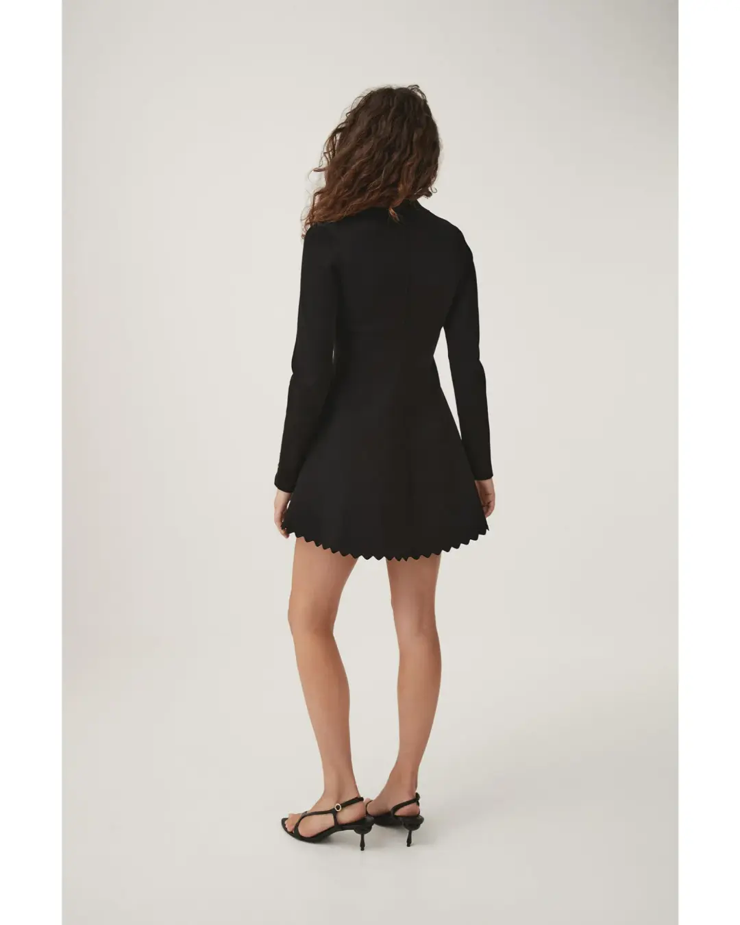 Aje Harmony Knit Mini Dress Black Size AU 12 for rent on The Volte - main image