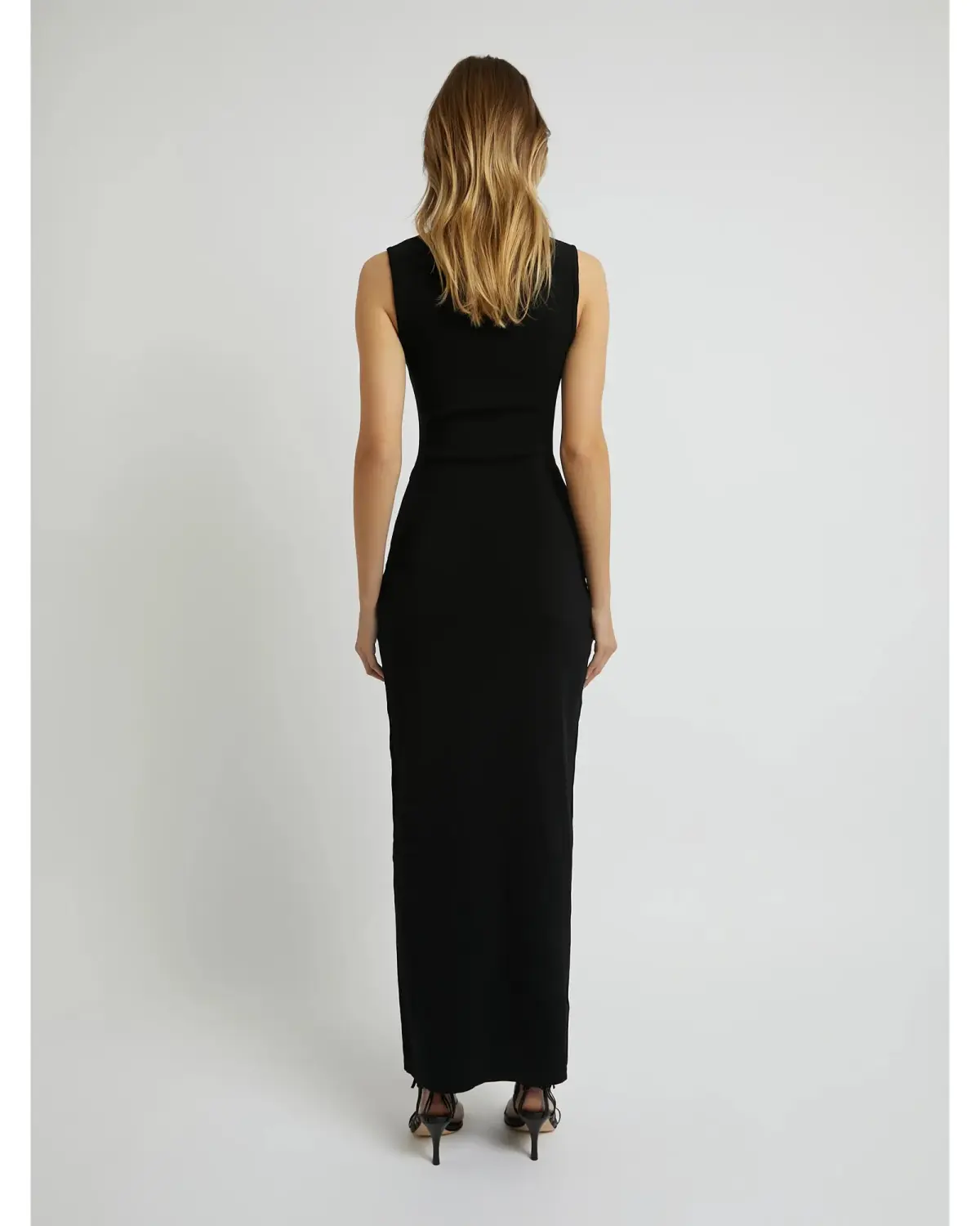 Christopher Esber Crystal Lattice Column Dress Black Size S / AU 8 - Image 3