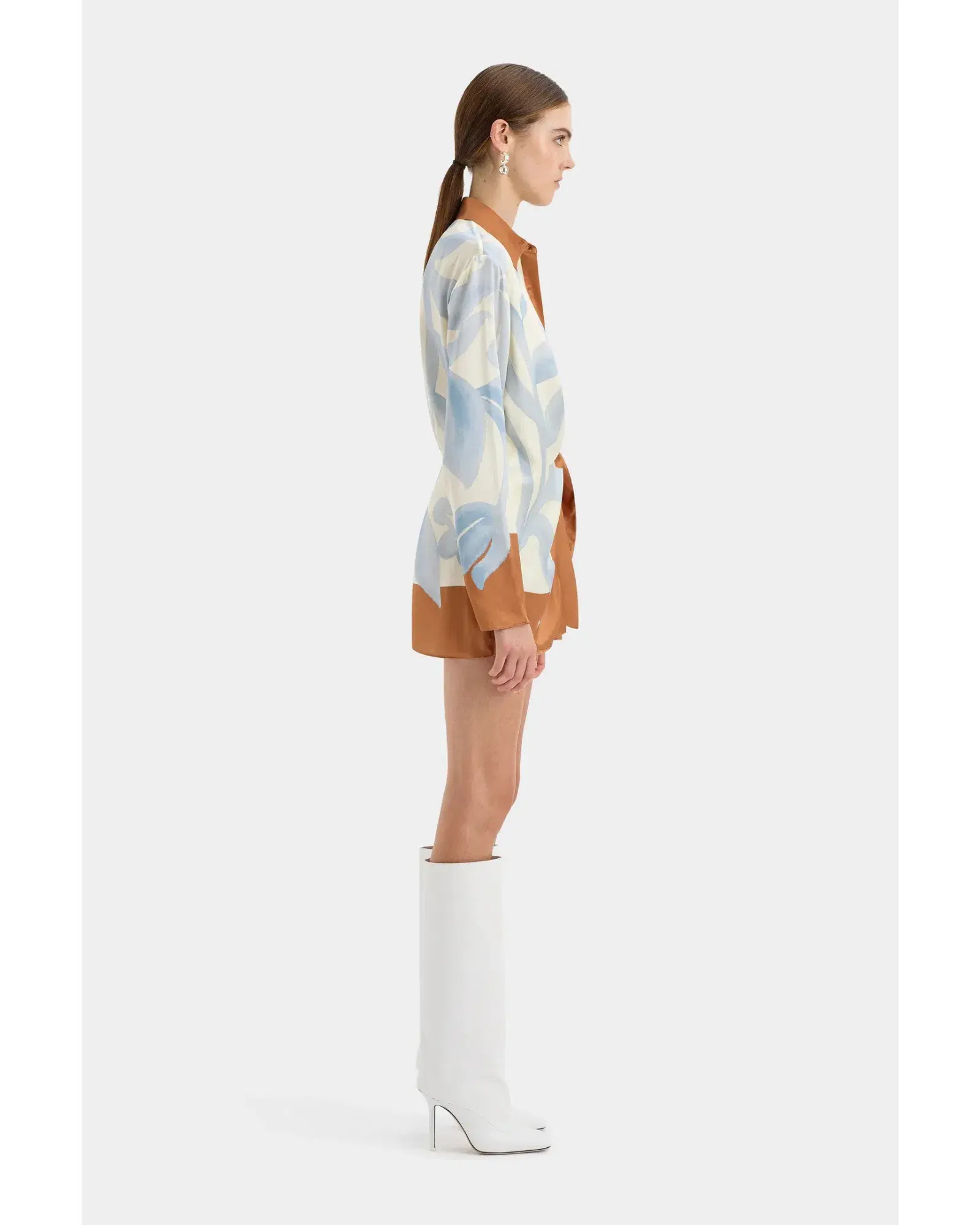 Sir The Label Sorrento Shirt Dress in Sciarpa Print Size 1 / AU 8 - Image 3