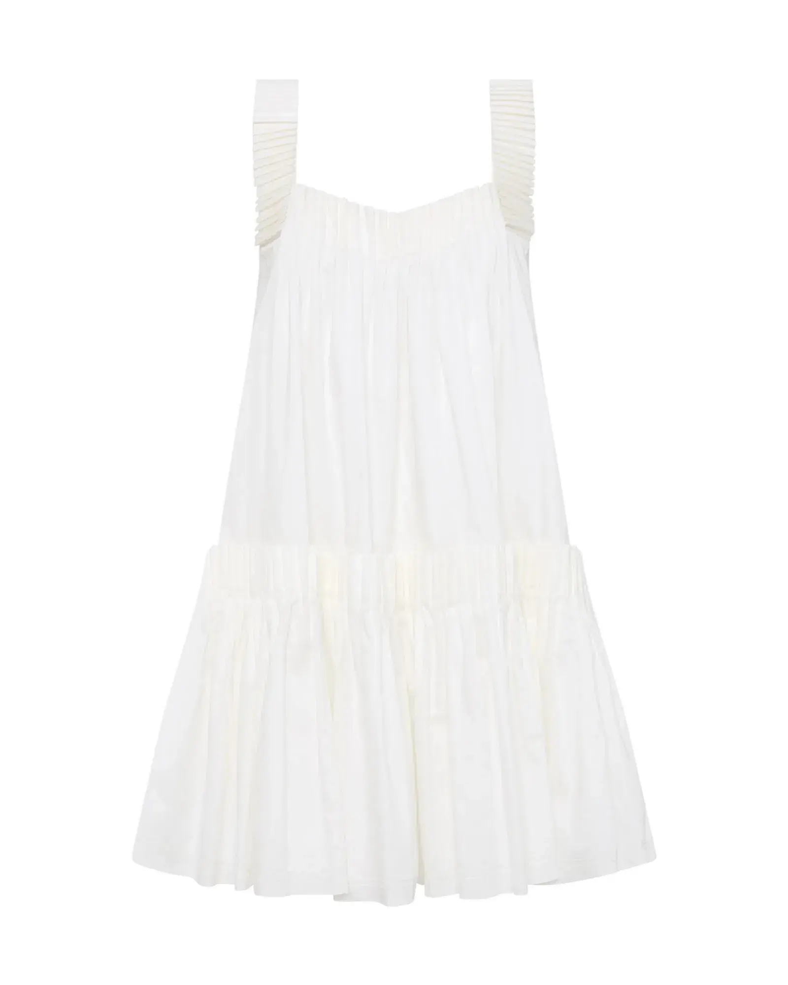 Aje Cecilia Smock Mini Dress Ivory Size AU 14 - Image 4