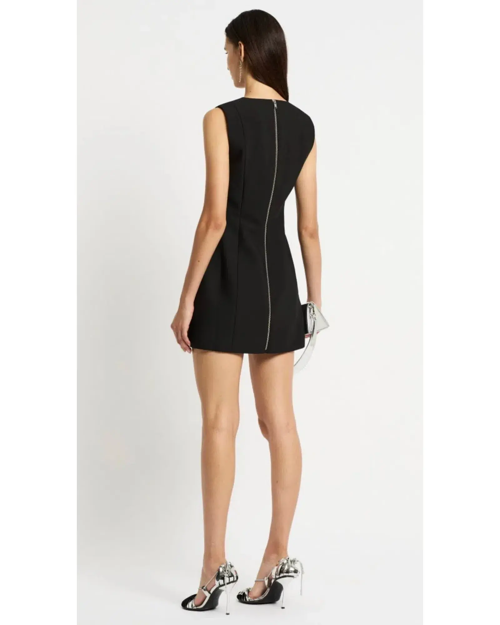 Sass & Bide Motion Mini Dress Black Size AU 8 - Image 3