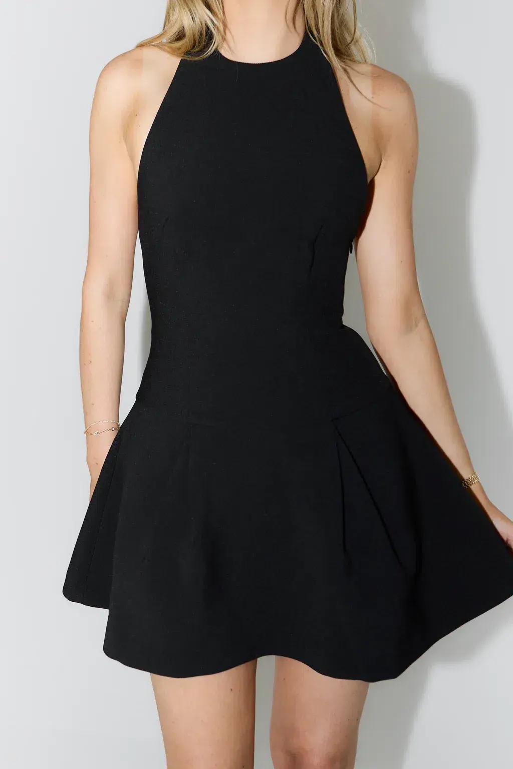 Odd Muse The Ultimate Muse Dropped Hem Mini Dress in Black  Size L / AU 12 for rent on The Volte - main image