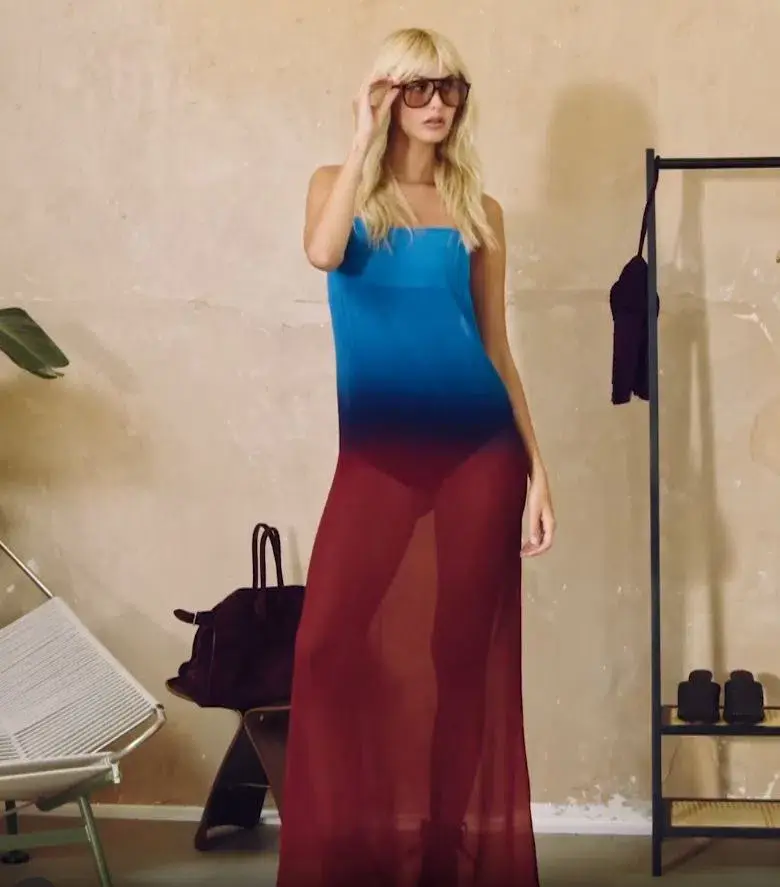 Rat & Boa Arabella Dress Blue/Burgundy Size S / AU 8 for rent on The Volte - main image