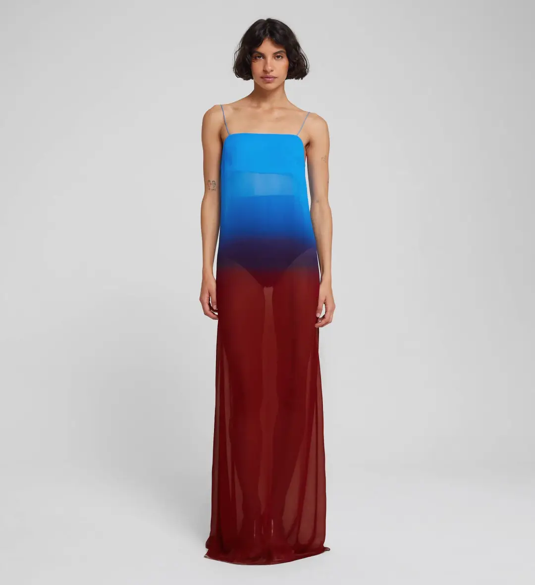 Rat & Boa Arabella Dress Blue/Burgundy Size S / AU 8 for rent on The Volte - main image