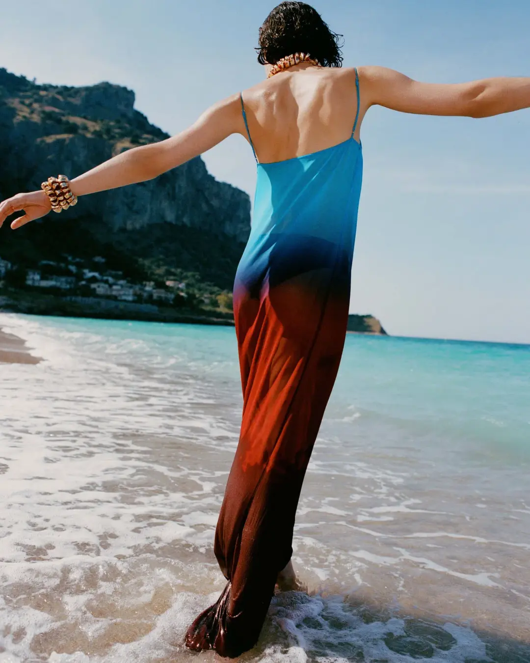 Rat & Boa Arabella Dress Blue/Burgundy Size S / AU 8 for rent on The Volte - main image