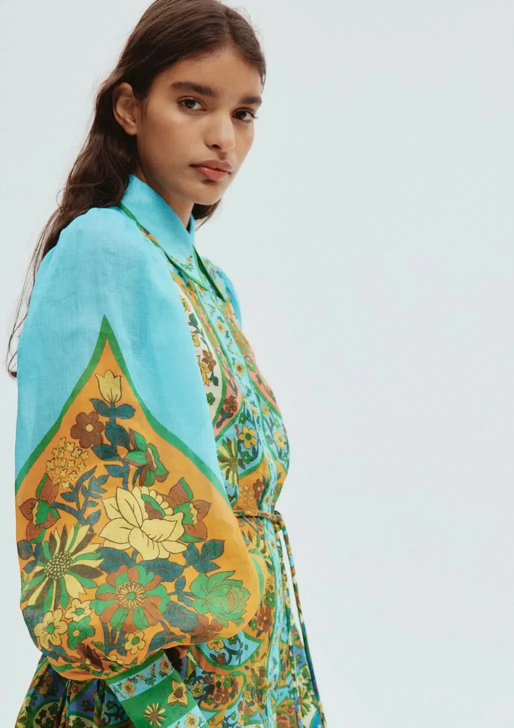 Alemais Sofie Midi Shirtdress Multi Size 14 - Image 4