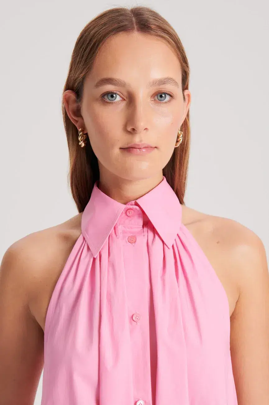 Scanlan Theodore The Parachute Sleeveless Shirt Dress Pink Size  12 - Image 4
