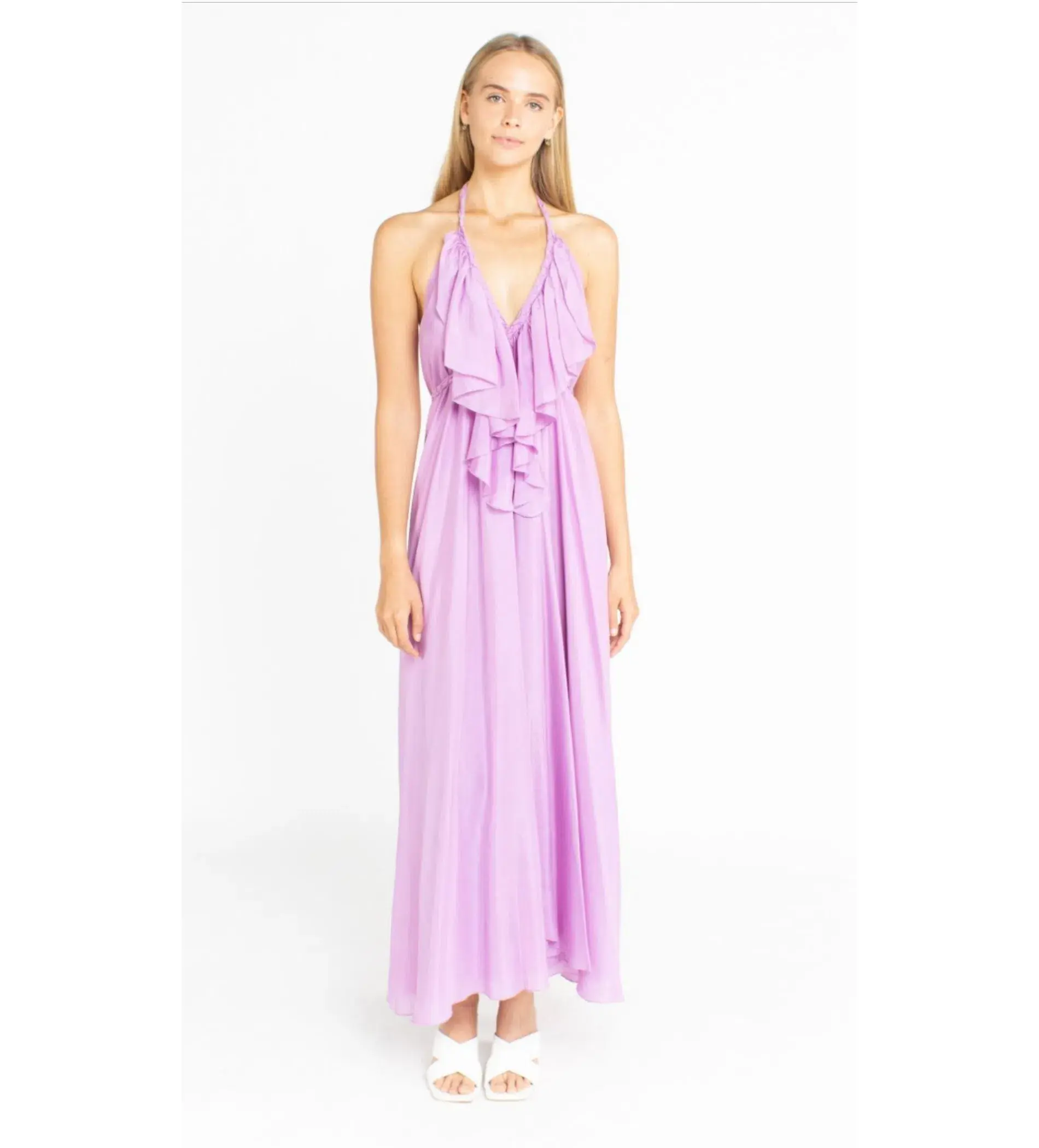 Lisa Brown Poppy Dress Puprle Size 8 - Image 1