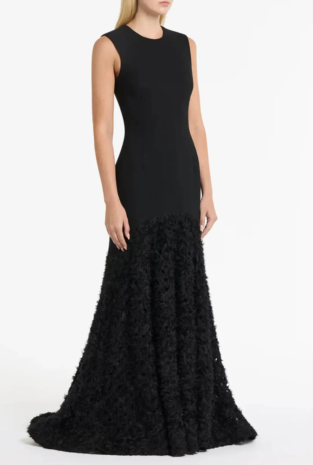 Carla Zampatti Black Nastro Gown Black Size 10 for rent on The Volte - main image