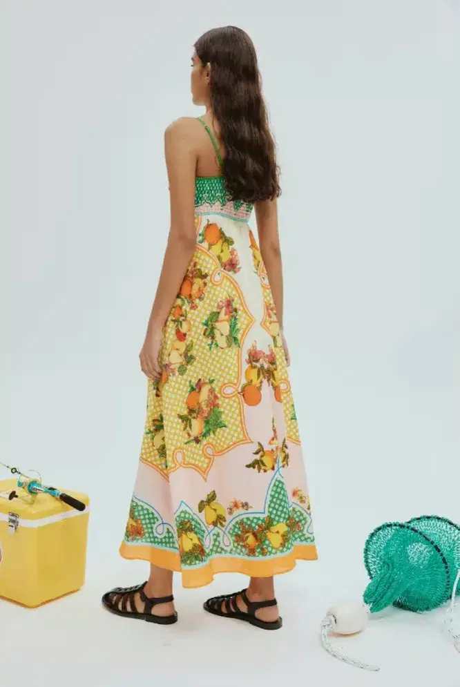 Alemais Lemonis Midi Sundress Print Size AU 8 - Image 3