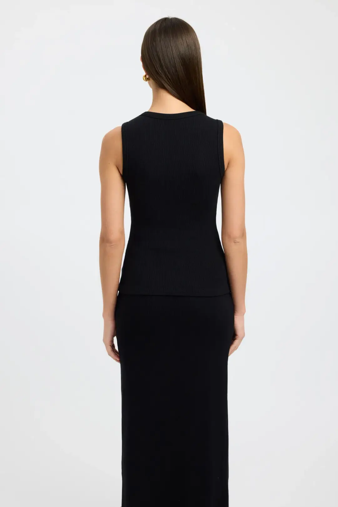 Kookai Bec Button Tank Size 36 and Carter Maxi Skirt Size 36 Set Black for rent on The Volte - main image