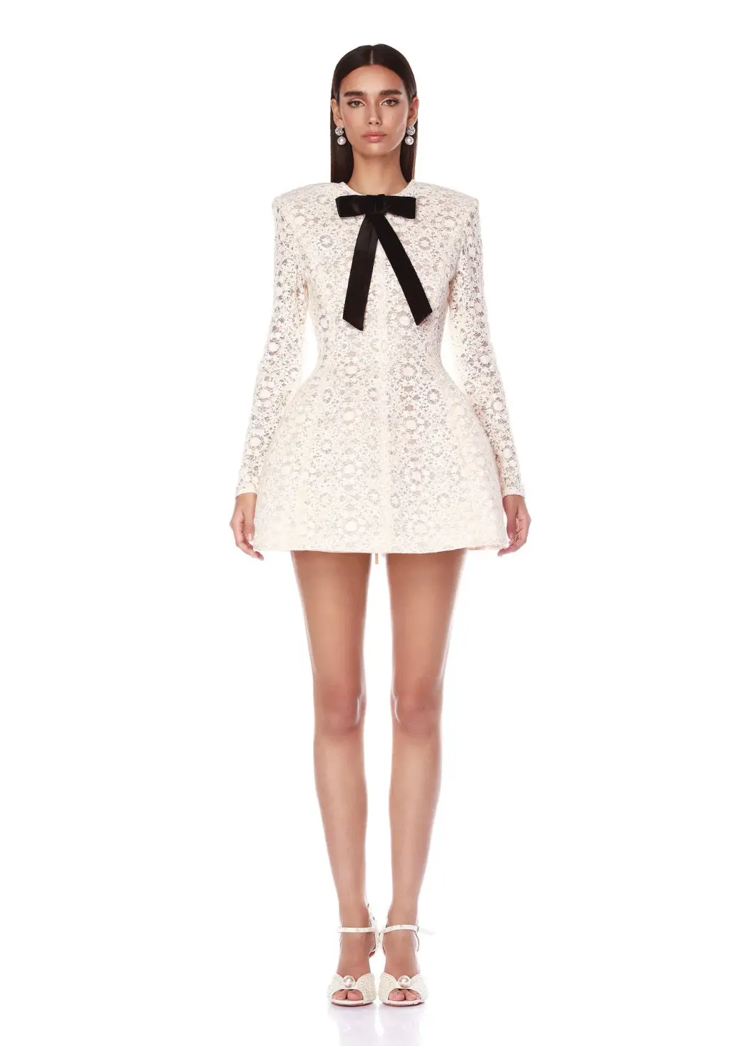 Bronx and Banco Courtney Mini Dress White Size 8 for rent on The Volte - main image