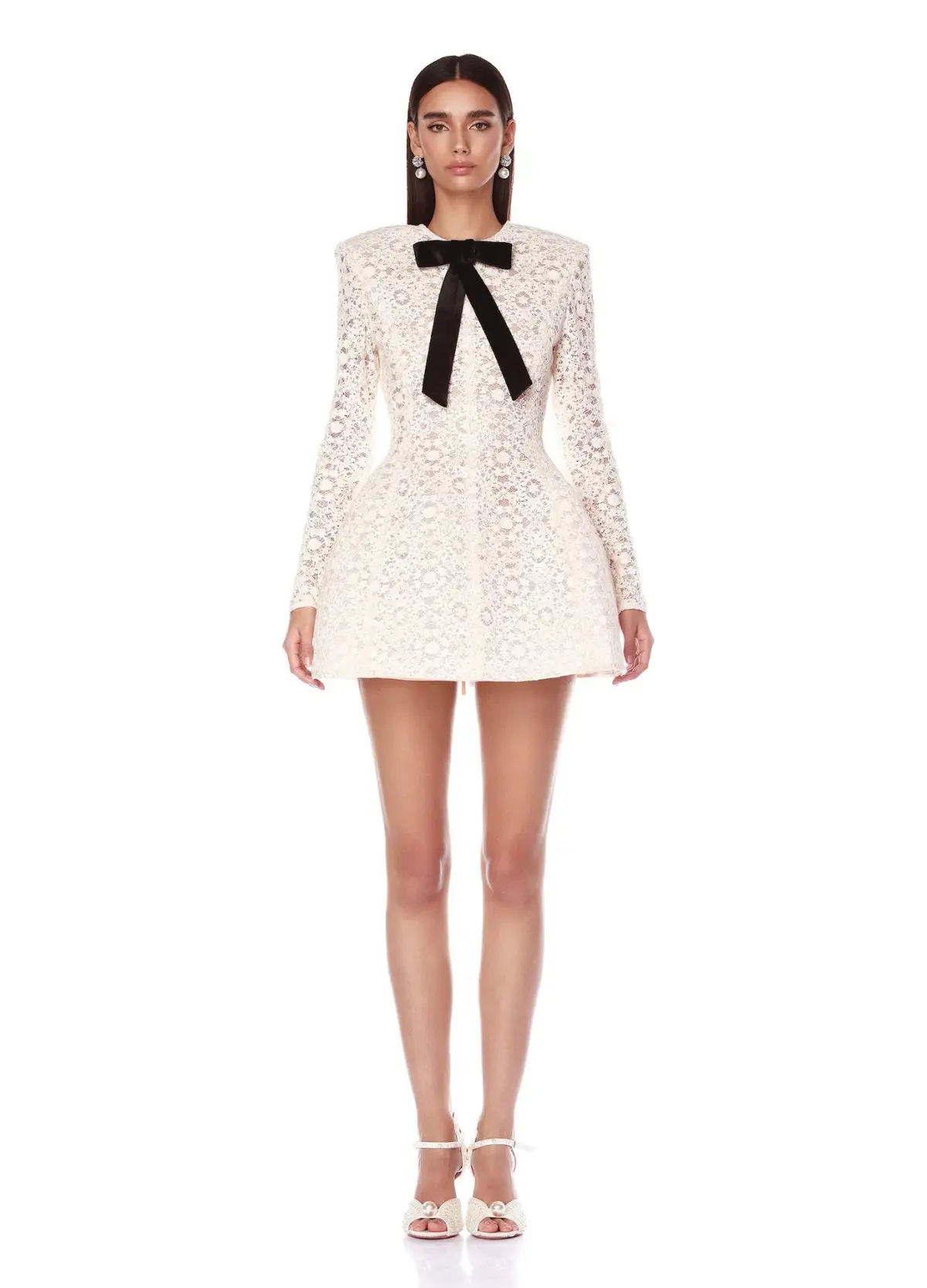 Bronx and Banco Courtney Mini Dress White Size 8 - Image 1