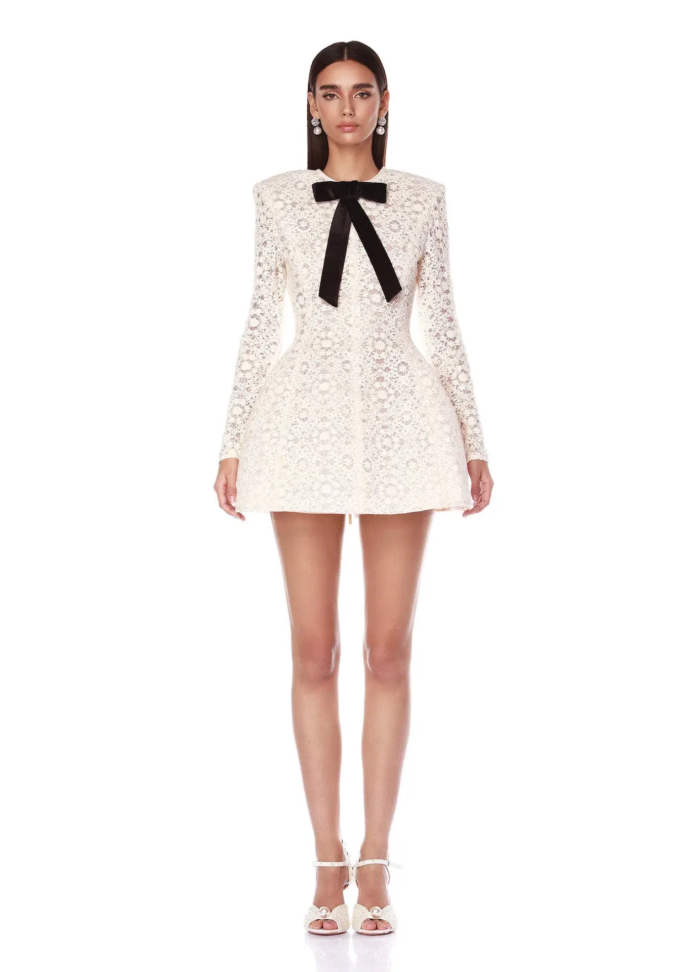 Bronx and Banco Courtney Mini Dress White Size 8 - Image 1